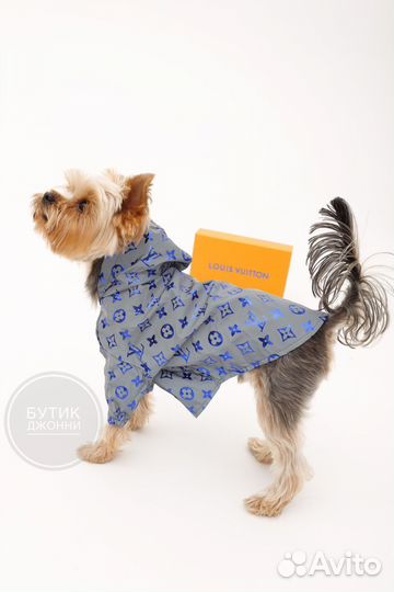 Дождевик светоотражающий для собак Louis Vuitton
