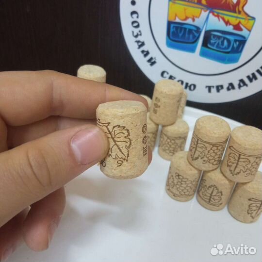 Пробка корковая винная агломерированная 50 штук