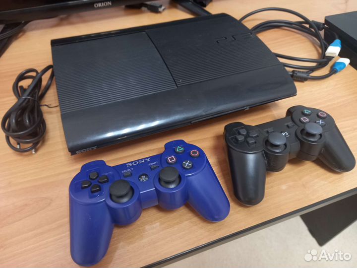 PS3 slim 320gb 40игр 2 джоя