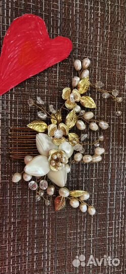 Заколка для волос ручная работа