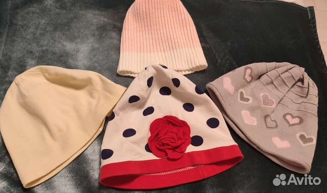 Детские шапочки 44-46