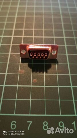 Разъём 9-ти контактный на кабель под пайку