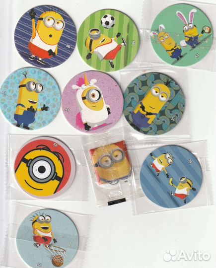 Фишки кепсы, DC, Губка-Боб, миньоны, и др