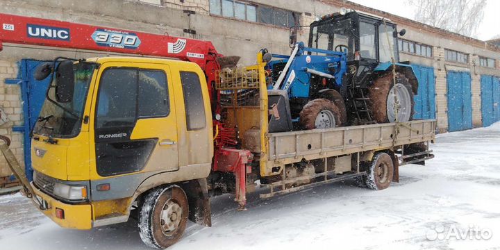 Аренда и услуги манипулятора, стрела 3 т, 10 м, борт 5 т, 5.5 м