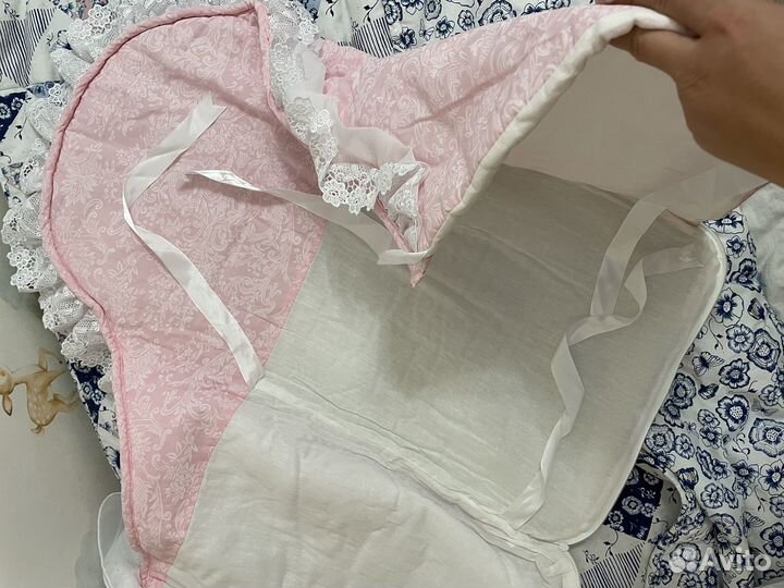 Конверт на выписку для девочки демисезонный