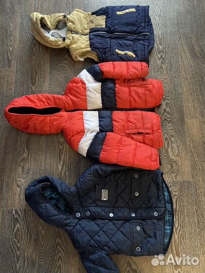 Куртки пакетом для мальчика,110-116, 3 шт
