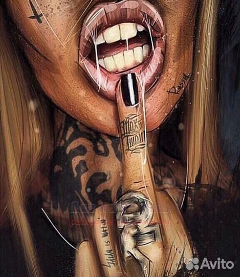 Картина по номерам 40x50 Дерзкая девушка