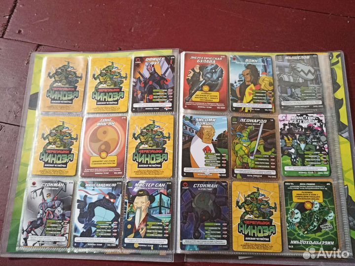 Альбом с картами 105 карт черепашки ниндзя