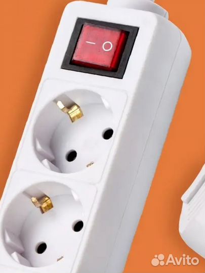 Удлинитель сетевой с кнопкой powermate, 1,8м, 3 ро