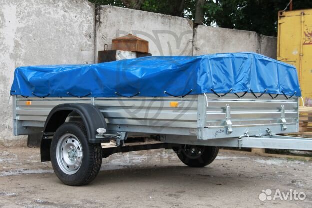 Прицеп 817702.022 с тентом 50 см. Надежное дышло