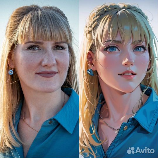 Обработка фотографий в стиле аниме