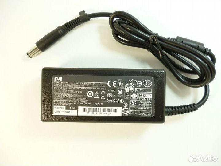 Новый блок питания HP 65W 18.5V 3.5A (7.4x5.0)