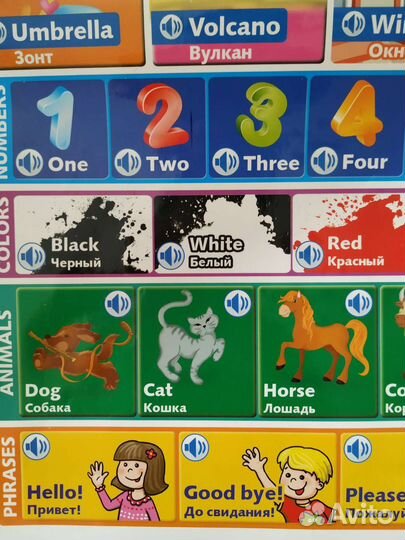 Интерактивный плакат Весёлый английский язык