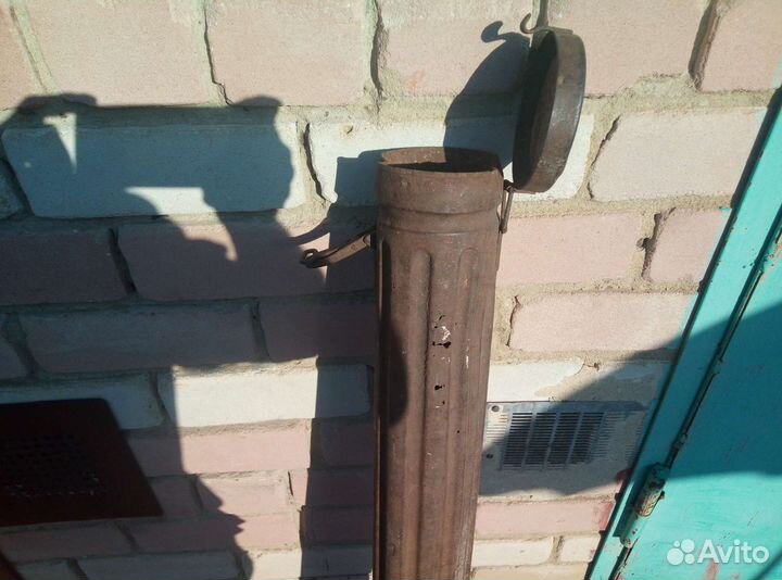 Старинный военный пенал для чертежей