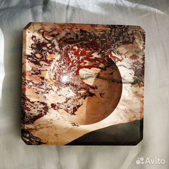 Пепельница яшма, ручная работа