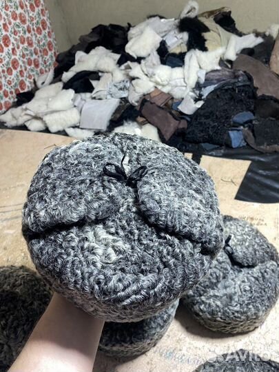 Шапка ушанка серая