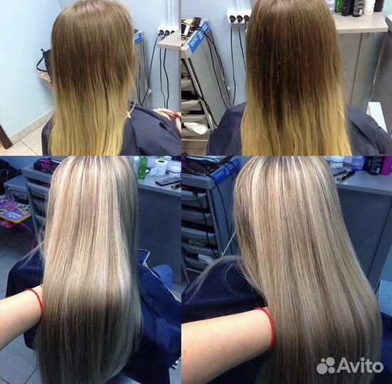 Окрашивание волос, стрижка