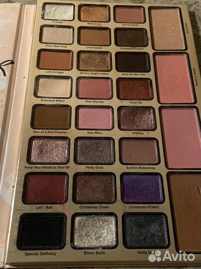 Палетка теней too faced