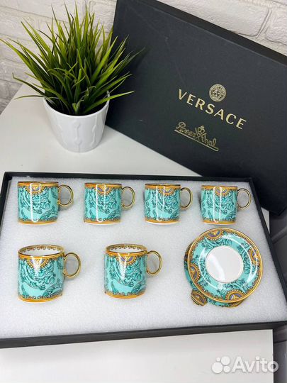 Кофейный фарфоровый набор Versace