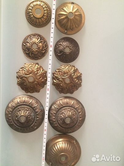 Бронзовые детали реставрации светильник люстра бра