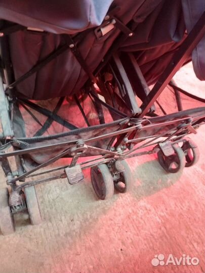 Прогулочная коляска для двойни бу