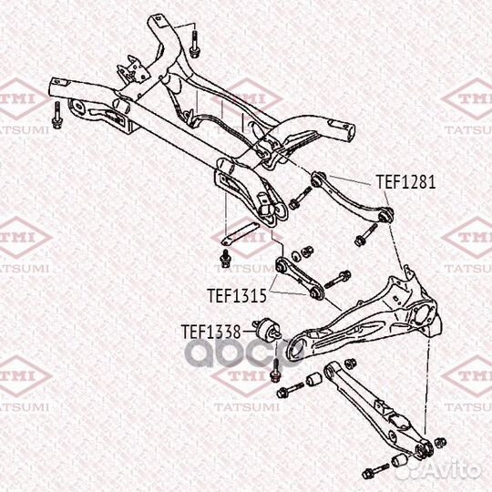 Сайлентблок TEF1338 tatsumi