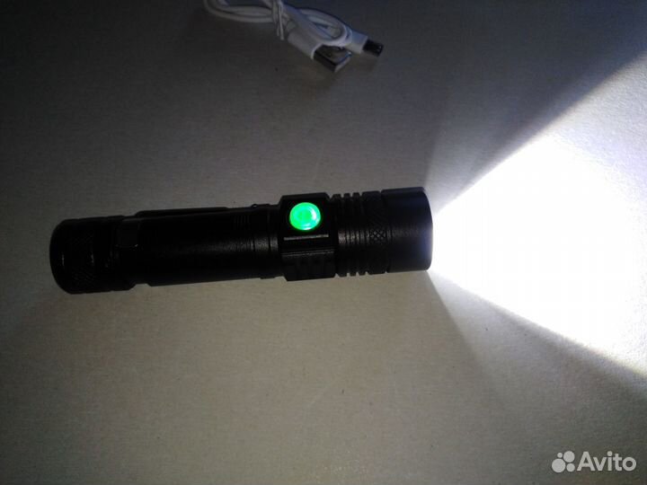 Фонарик алюминиевый 4 режима с зумом