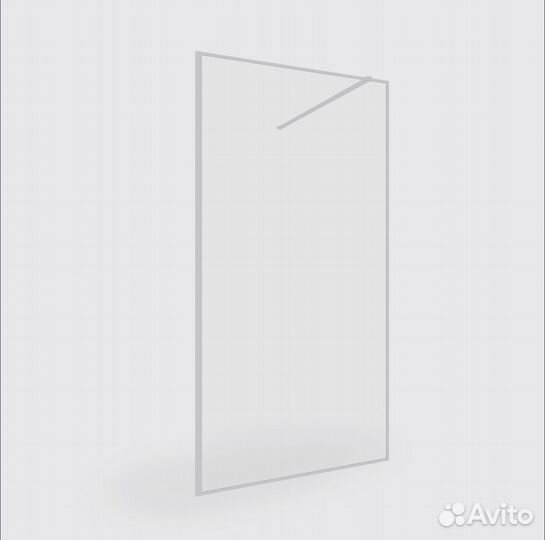 Огражденние для душа из закалённого стекла