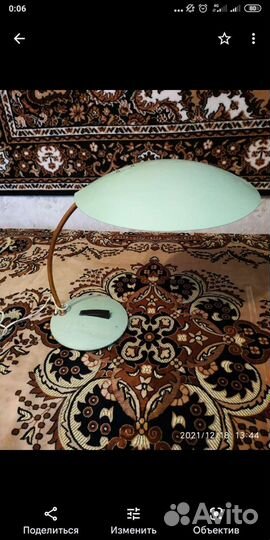 Лампа настольная антиквариат