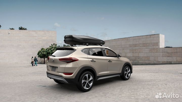 Автобокс багажник Lux Irbis 206 для Hyundai Tucson