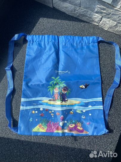 Рюкзак голубой детский новый