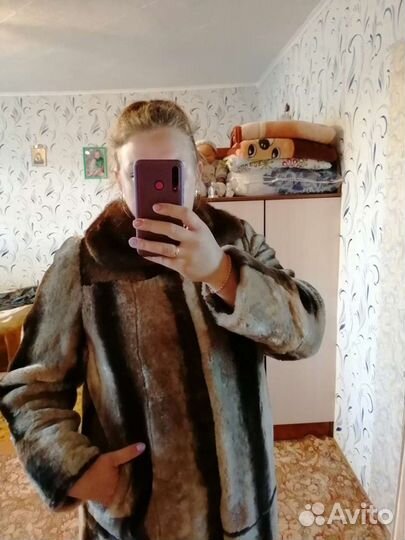 Шуба мутон - норка