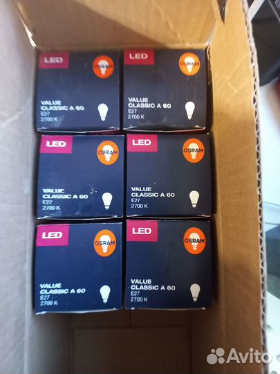 Лампа светодиодная Е27 Osram филаментная