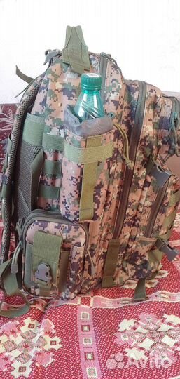 Тактический рюкзак 45 л с подсумками камуфляж
