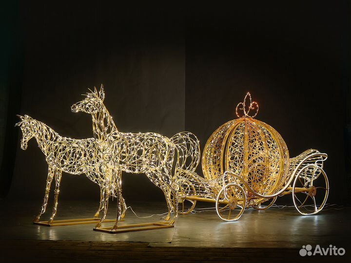 Световая фигура Карета Золушки 2