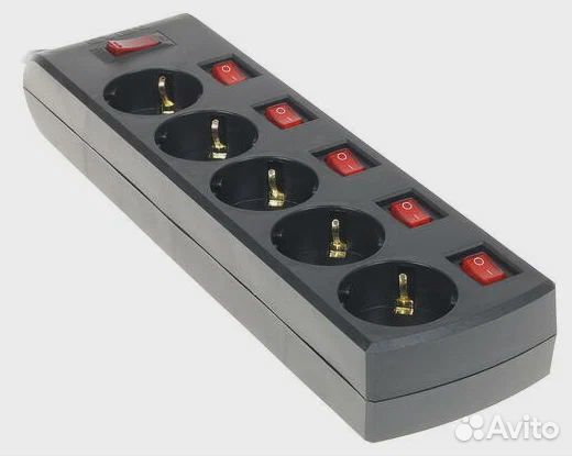 Сетевой фильтр 1,8м Sven Platinum (5 розеток/черны