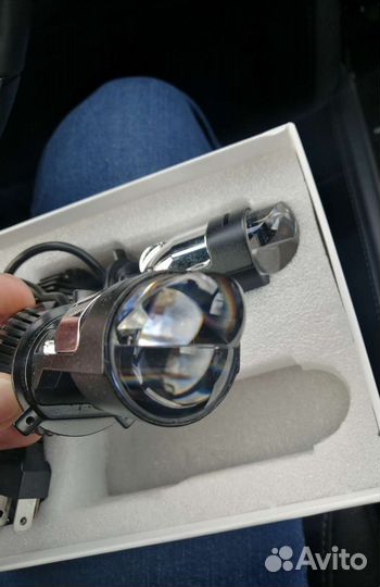 Led лампа H4, H7 с линзой