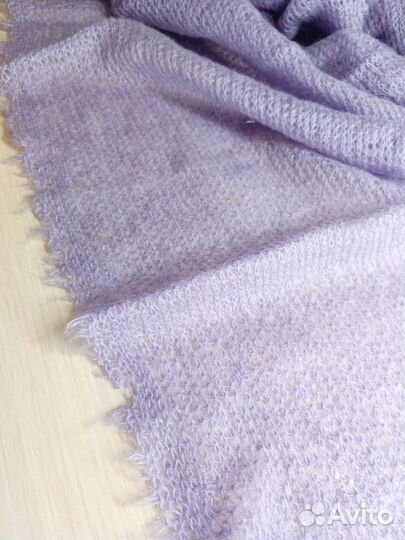 Ткань трикотаж вязаный мохер шерсть Италия