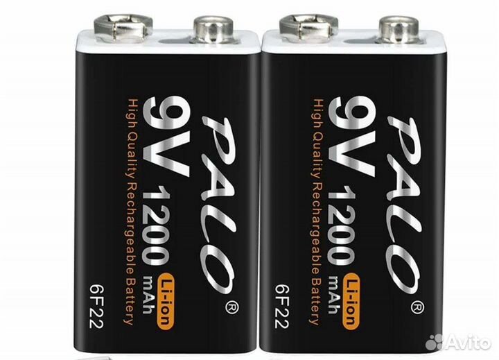 Аккумулятор крона, 6F22, 1200mAh