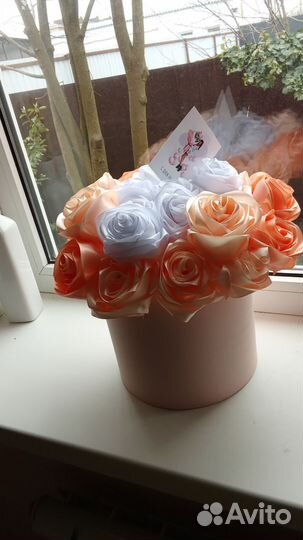 Букет из атласных лент