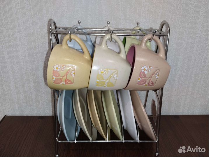 Кофейный набор с металлической подставкой