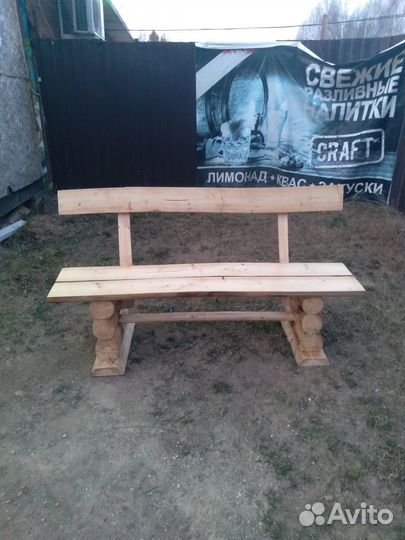 Садовая мебель из кругляка