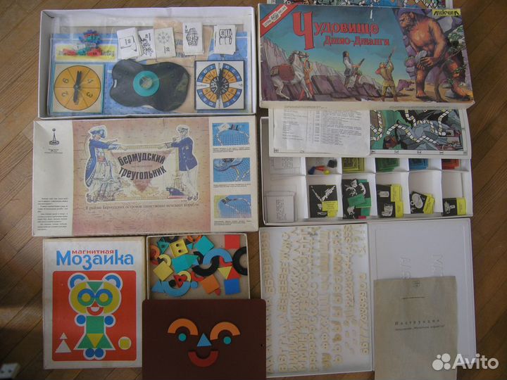 Игры детские настольные развивающие СССР 16 штук