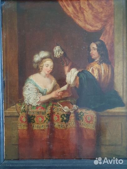 Картина Влюбленная пара у окна худ. Г. Терборх