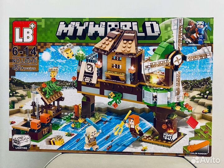 Конструктор формат лего Майнкрафт, много разных