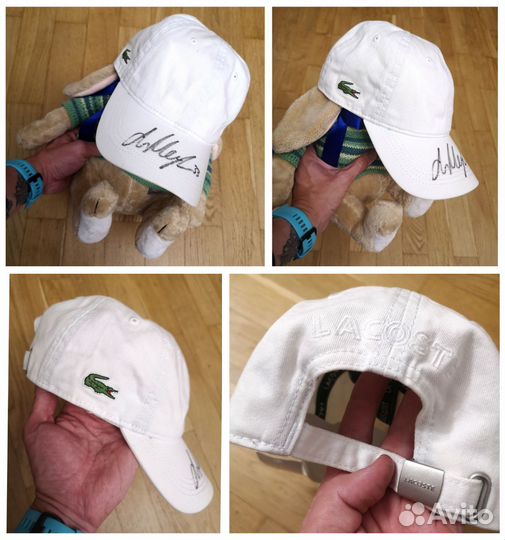 Кепка Lacoste оригинал, Даниил Медведев автограф