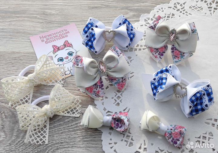 Бантики для девочек. аксессуары для волос