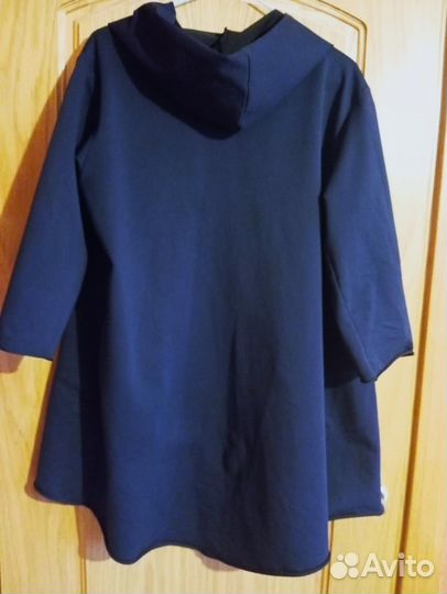 Кардиган с капюшоном(без застежки) 50-52р