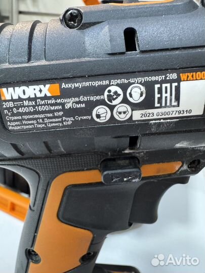 Шуруповерт worx wx100 арт.1252