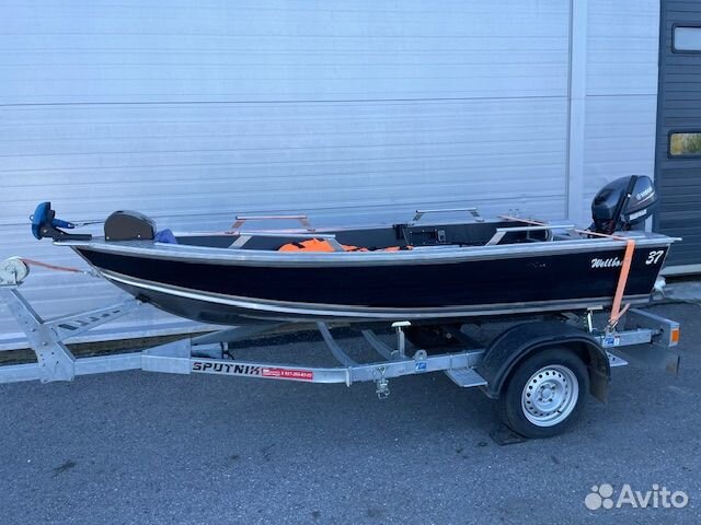 Алюминиевая лодка с мотором 9.9